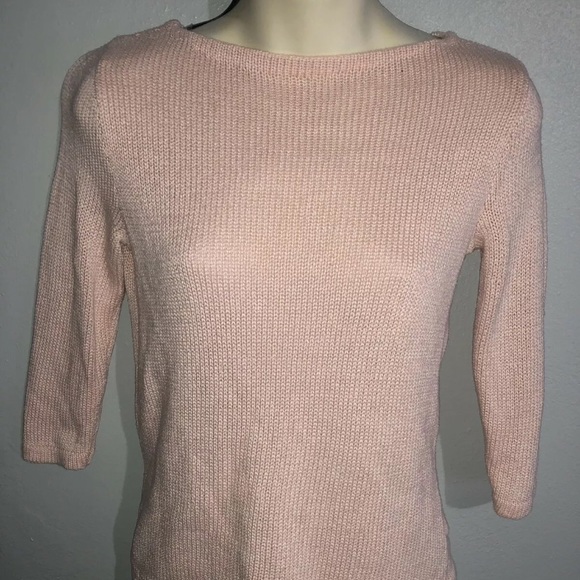 Ralph Lauren Women's Small Petite Sweater Top Pink - Picture 1 of 5